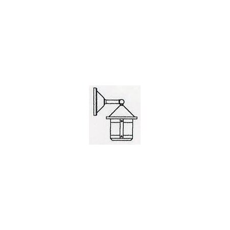 Arroyo Craftsman 6" berkeley short body wall mount - wet rated BB-6SWRM-AC
